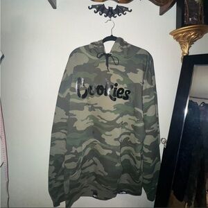 Cookies Camo Hooded Pullover Jacket - Green Camo